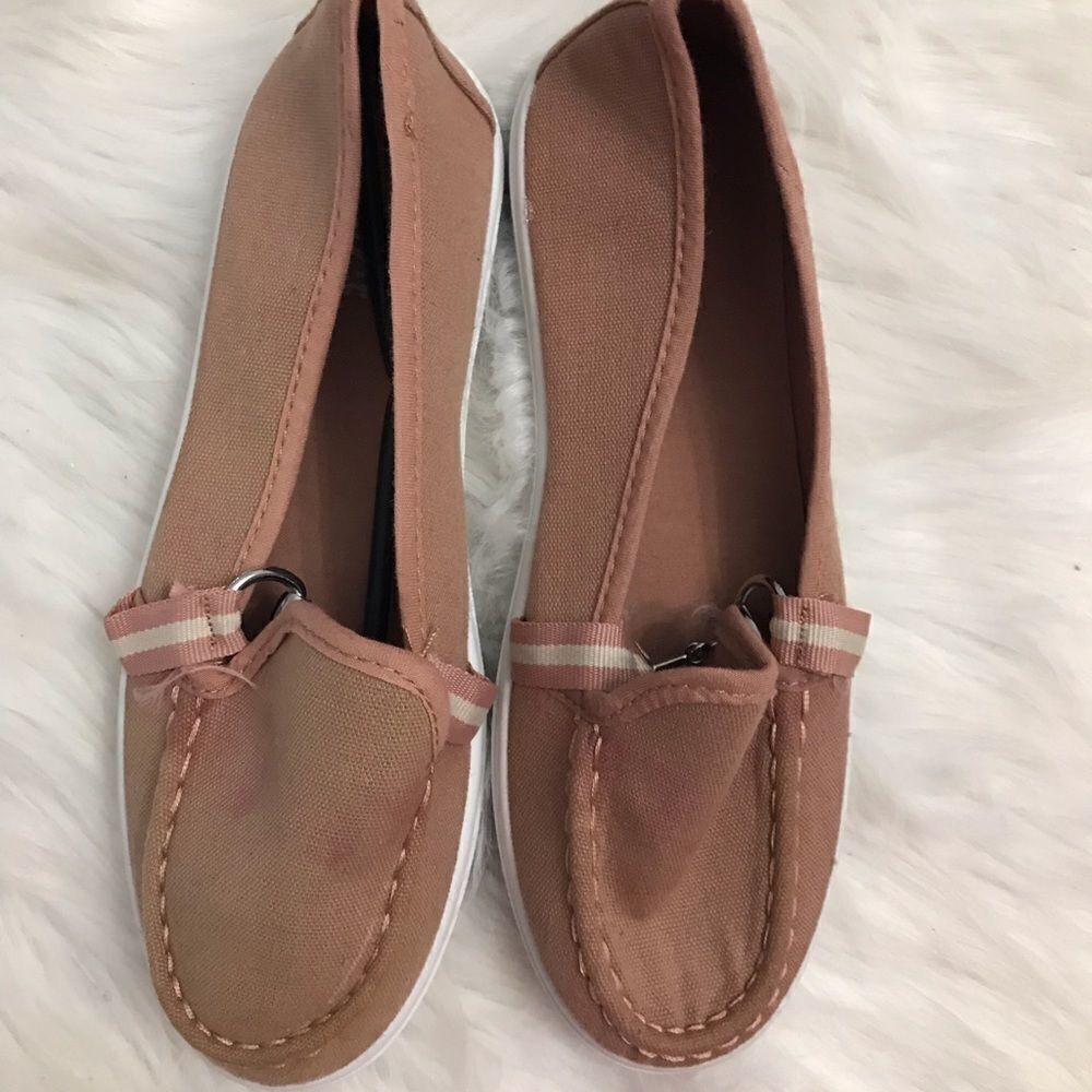 Canvas slip on sneakers